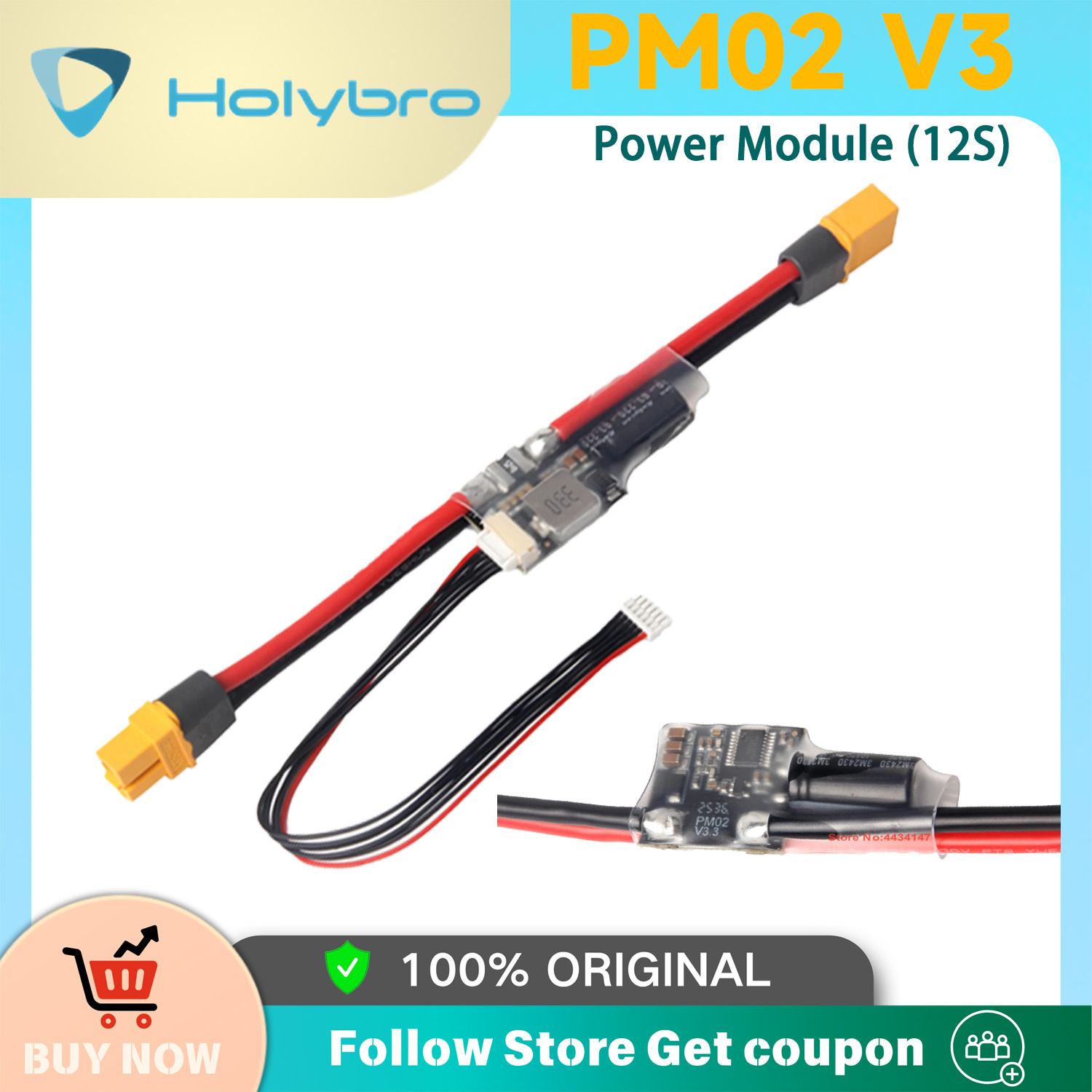 Holybro PM02D Power Module 2S- - Drone Racing Flight Controller ulasan dan harga